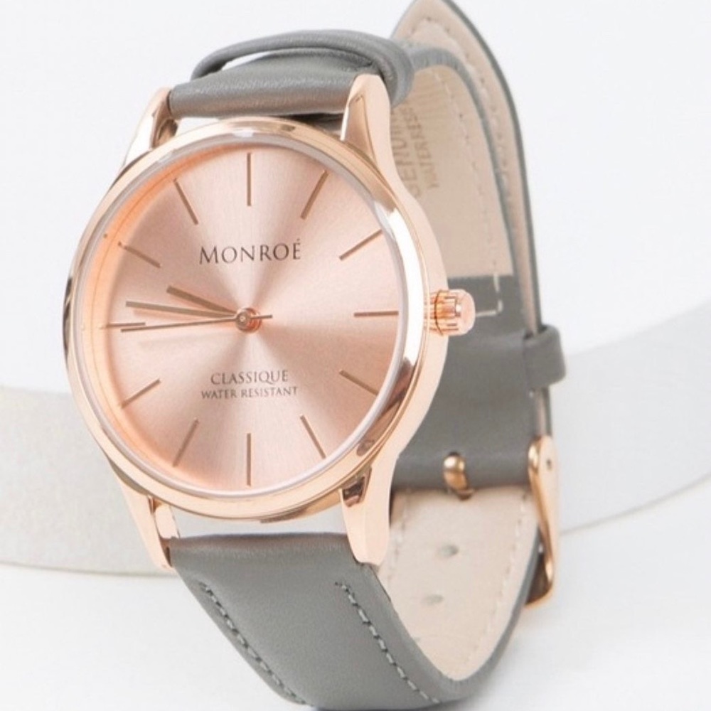 Brand New Monroe’ Classique Watch in Sunburst Solerose.